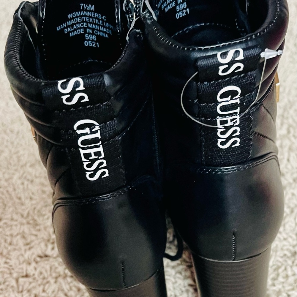 Guess Heeled Combat Boot women size 7.5 - Picture 5 of 6